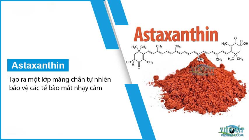 Astaxanthin trong thuốc bổ mắt Ixantin bảo vệ mắt khỏi ánh sáng xanh