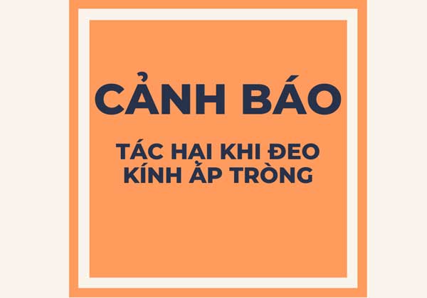 cảnh báo về những sai lầm khi đeo kính áp tròng