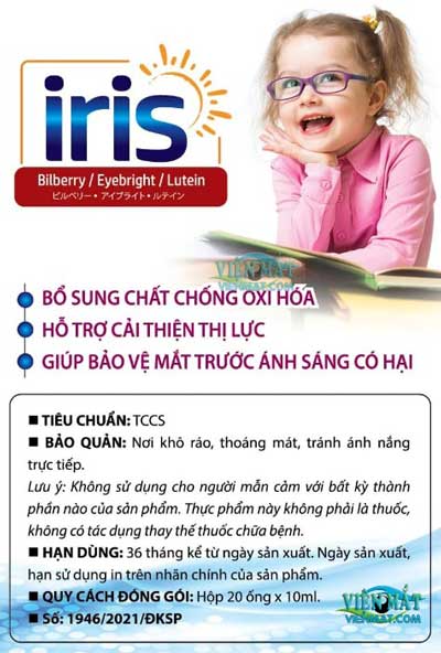 Công dụng thuốc mắt Iris