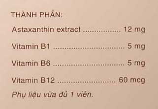 Phân tích thành phần của thuốc bổ mắt Ixantin