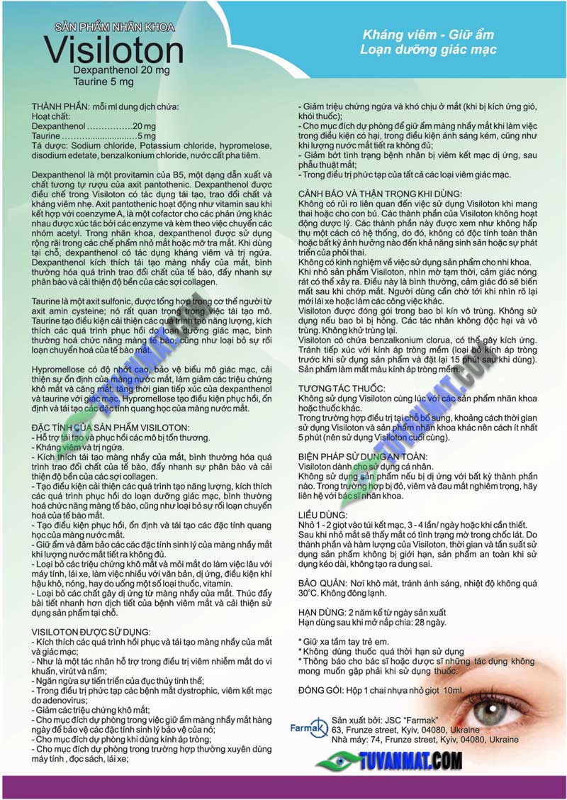thuốc mắt Visiloton thuốc mắt Visiloton