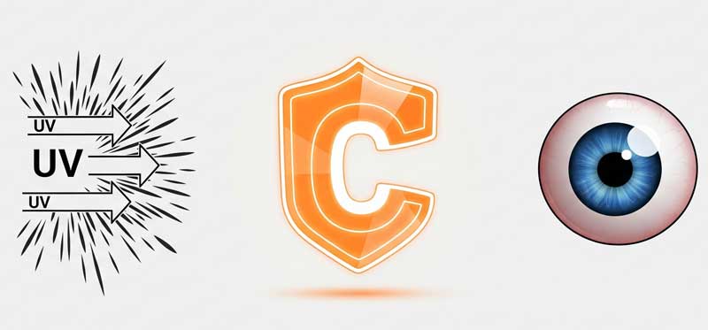 Vitamin C tạo lá chắn chống gốc tự do và tia UV, bảo vệ mắt